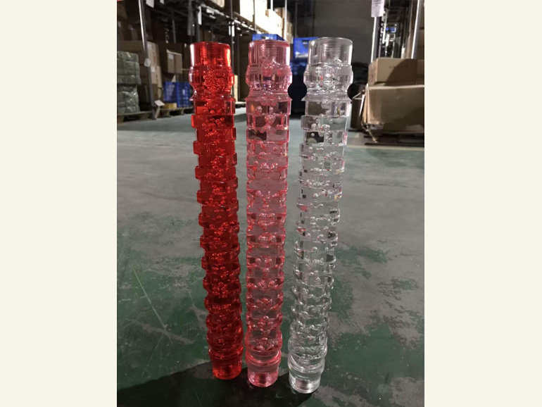 KLE-145 Light Luxury Spiral Crystal Acrylic Staircase Column (Stainless Steel Metal)